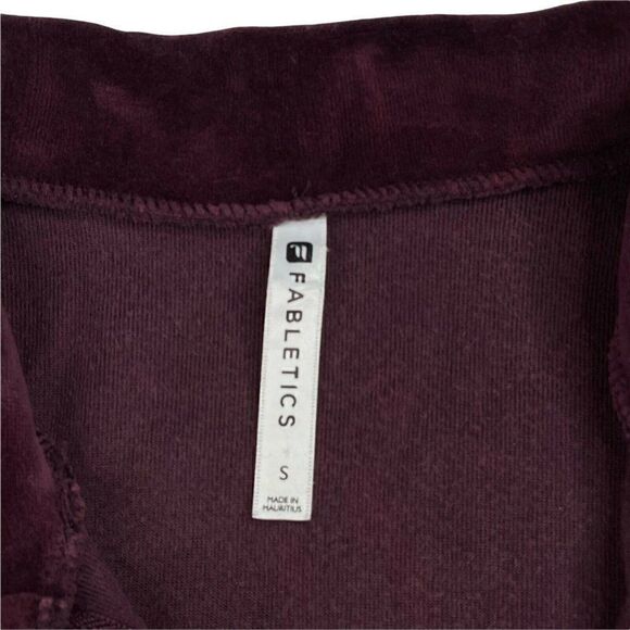 Fabletics Britt Velour Half Zip Pullover - Picture 5 of 8